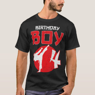 T-shirt Arts Martiaux Anniversaire Karaté Taekwondo 4 Ans