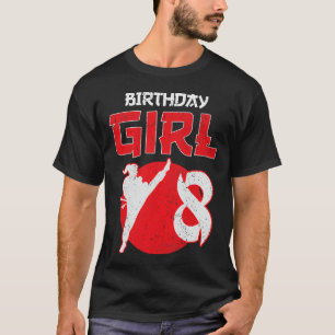 T-shirt Arts Martiaux Anniversaire Karaté Taekwondo 8 Ans