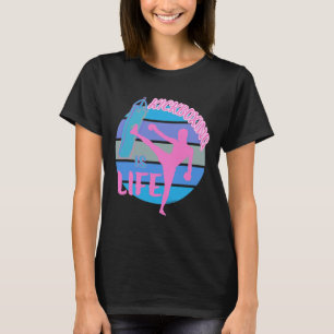 T-shirt Arts Martiaux Boxe Kick Boxing Filles La Boxe Pied