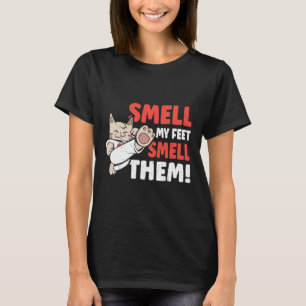 T-shirt Arts Martiaux Chat Sentez Mes Pieds Sentez-Les ! F
