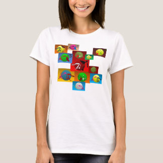 T-shirt arts martiaux de capoeira de spaghetti de pièce en