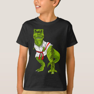 T-shirt Arts martiaux de dinosaure ninja drôle de judo kar
