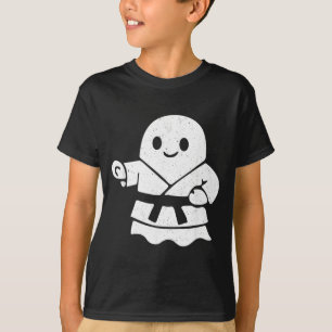 T-shirt Arts Martiaux Fantôme Drôle Halloween Boo Jitsu MM