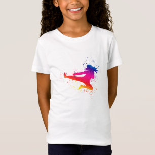 T-Shirt Arts Martiaux Féminins, Coup De Feu, Coup De Peint
