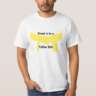 T-shirt Arts martiaux fiers d'être une ceinture jaune