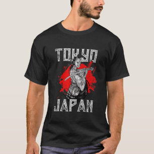 T-shirt Arts Martiaux Japonais Tengu Samurai Avec Neko Mas