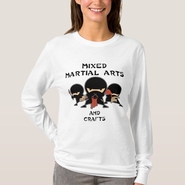 T-shirt arts martiaux mélangés avec le métier (Devant)