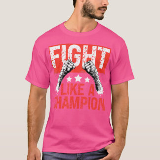 T-shirt Arts Martiaux Muay Thai Battez Comme Un Champion