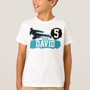 T-shirt Arts Martiaux Ninja Guerrier Thème Anniversaire Ga