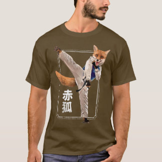 T-shirt Arts Martiaux Pour Illustration Karate Fighter Bla