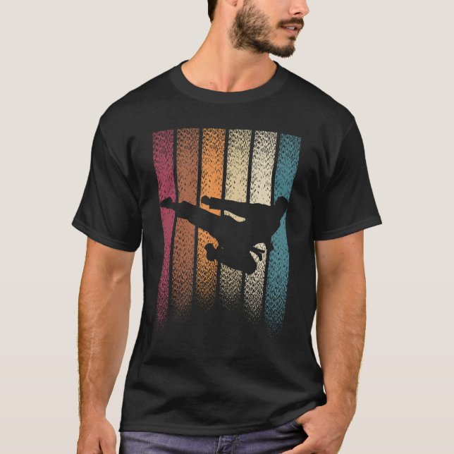 T-shirt Arts martiaux rétro vintage (Devant)