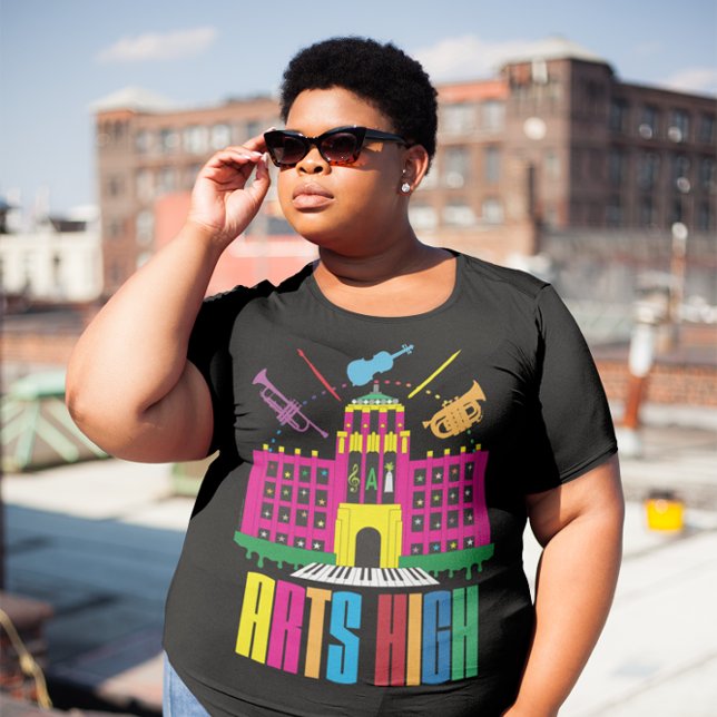 T-shirt Arts personnalisables High School Creative Buildin (Créateur téléchargé)