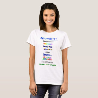 T-shirt Artspeak 101 pour des femmes