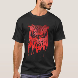 T-shirt Artsy Owl Nature Faune Oiseaux colorés