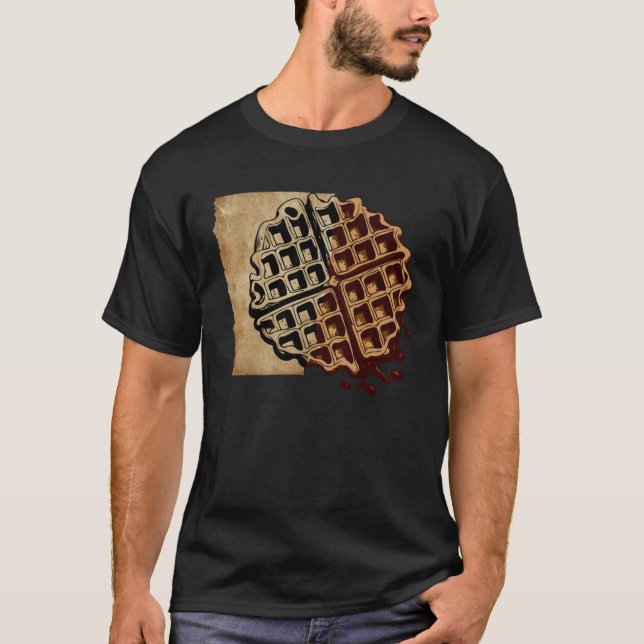 T-shirt Artsy Waffle Food Hobby Chef Gourmet (Devant)