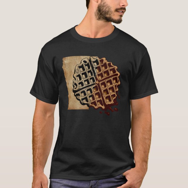 T-shirt Artsy Waffle Nourriture Hobby Chef gastronomique (Devant)
