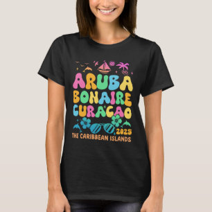 T-shirt Aru Bonaire Curacao 2025 Île Voyage Carribbean