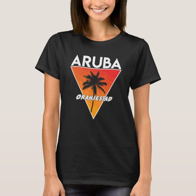 T-shirt Aruba aux couleurs ensoleillées (Devant)