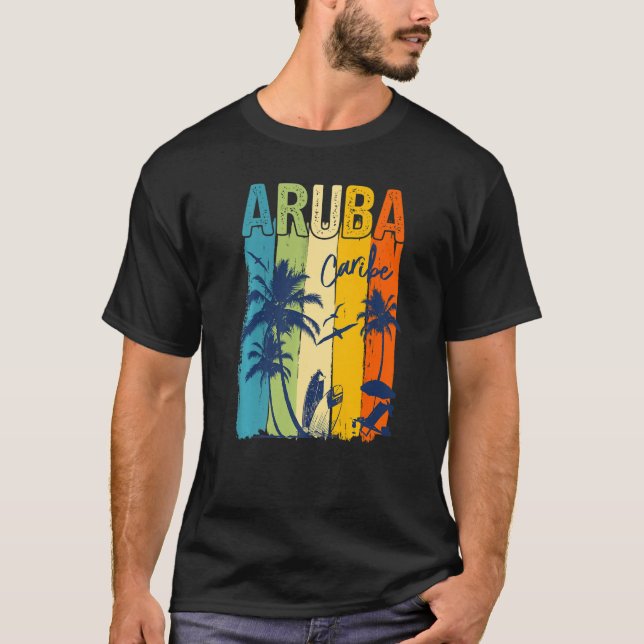 T-shirt Aruba Caribe Family Vacation Matching Group Premiu (Devant)