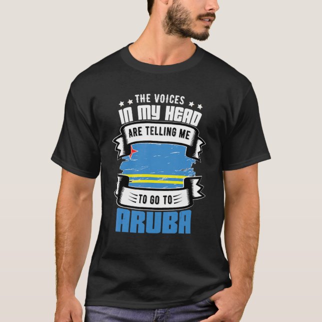 T-shirt Aruba Dans Ma Tête (Devant)