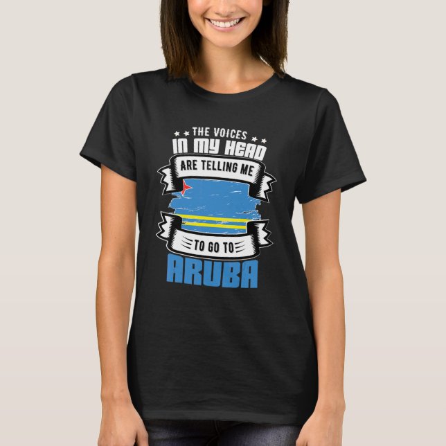 T-shirt Aruba Dans Ma Tête (Devant)