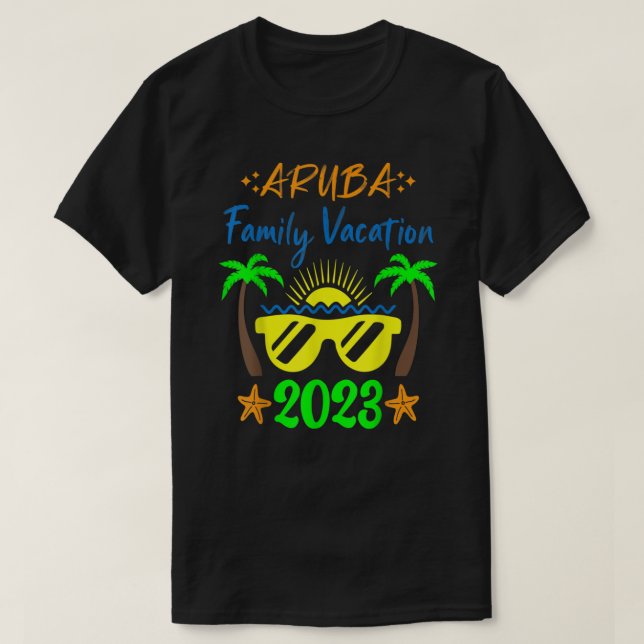 T-shirt Aruba Family Vacation 2023 Matching Family Group V (Design devant)