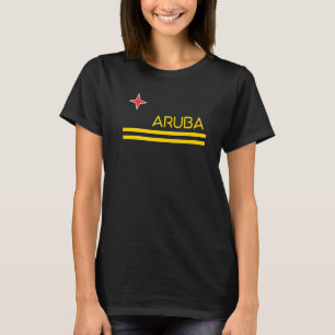 T-SHIRT ARUBA FLAG HOLLANDAIS CARRIBEAN ORANJESTAD