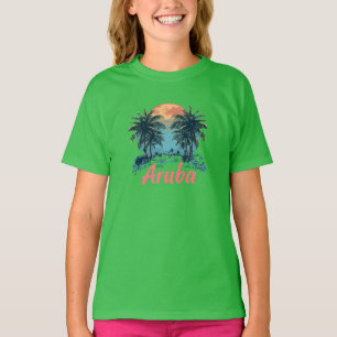 T-shirt Aruba Island Design (Version 2) - T-S de base pour