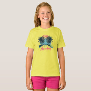 T-shirt Aruba Island Design (Version 2) - T-S de base pour