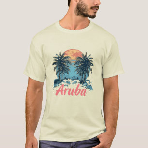 T-shirt Aruba Island Design (Version 2) - T-Sh de base pou