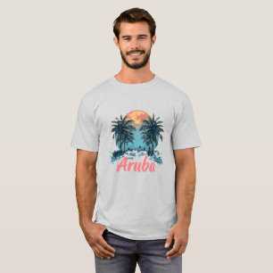 T-shirt Aruba Island Design (Version 2) - T-Sh de base pou