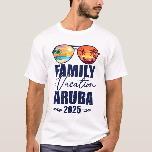 T-shirt Aruba Matching Family Vacation 2025 Making Memorie (Devant)