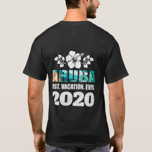 T-shirt Aruba Meilleur Vacances Ever 2020 Souvenir Cadeau