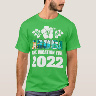 T-shirt Aruba Meilleur Vacances Ever 2022 Souvenir