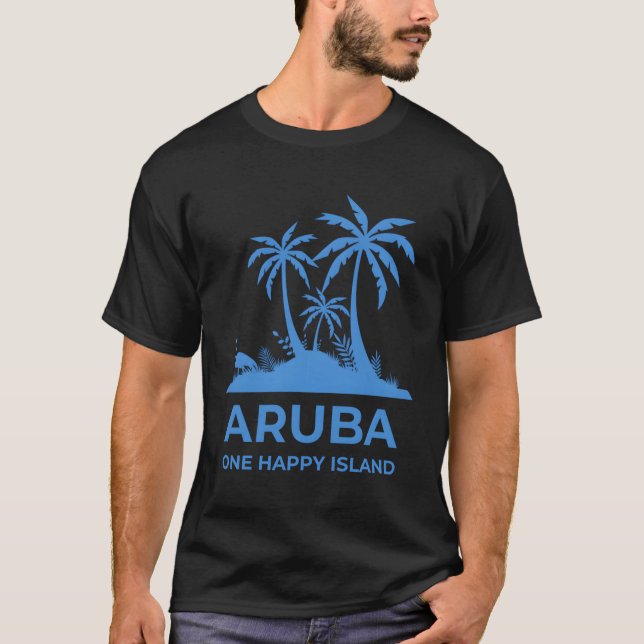 T-shirt Aruba One Happy Island (Devant)