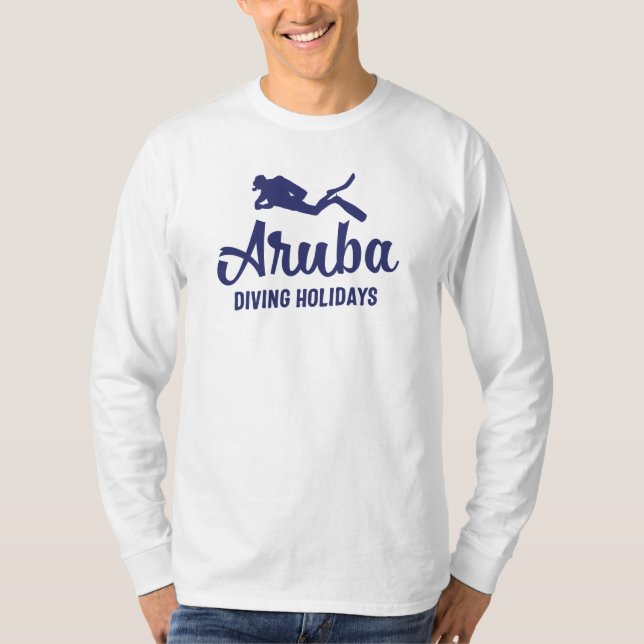 T-shirt Aruba Plongée Vacances Plongée Plongée Plongée (Devant)