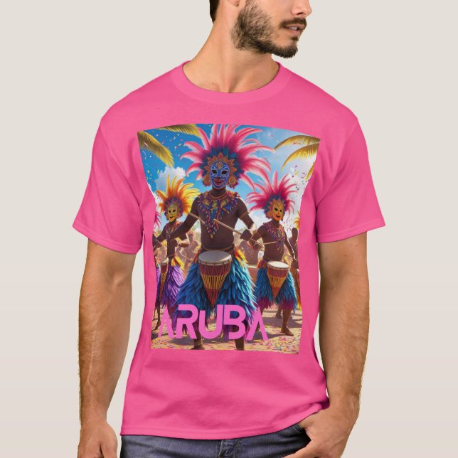 T-shirt Aruba s'allume (Devant)