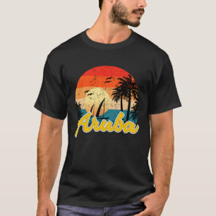 T-shirt Aruba Souvenirs Îles Caraïbes Vacances Vacay M
