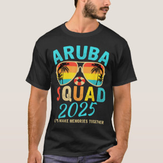 T-shirt Aruba Squad 2025 Vacation Friends Family Matching 