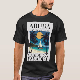 T-shirt Aruba, une île, un bonheur