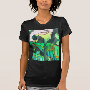T-shirt Arum Lily aquarelle peinture originale