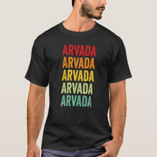 T-shirt Arvada Arc-en-ciel Répétition Ville d'Arvada