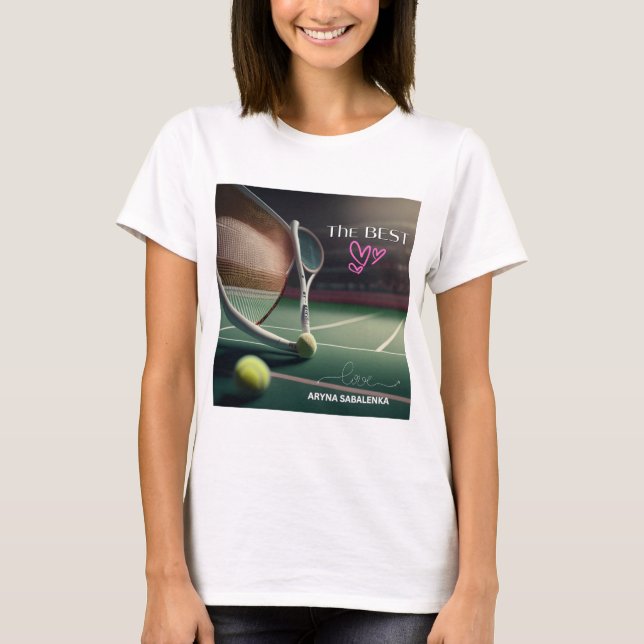 T-shirt Aryna Sabalenka, fille de tennis, maman de tennis, (Devant)