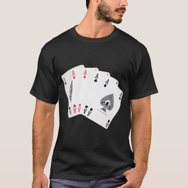 T-shirt As de poker (Devant)