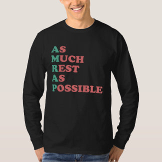 T-shirt As Much Rest As Possible AMRAP  Trendy  4