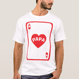 T-shirt as papa carte coeur 1
