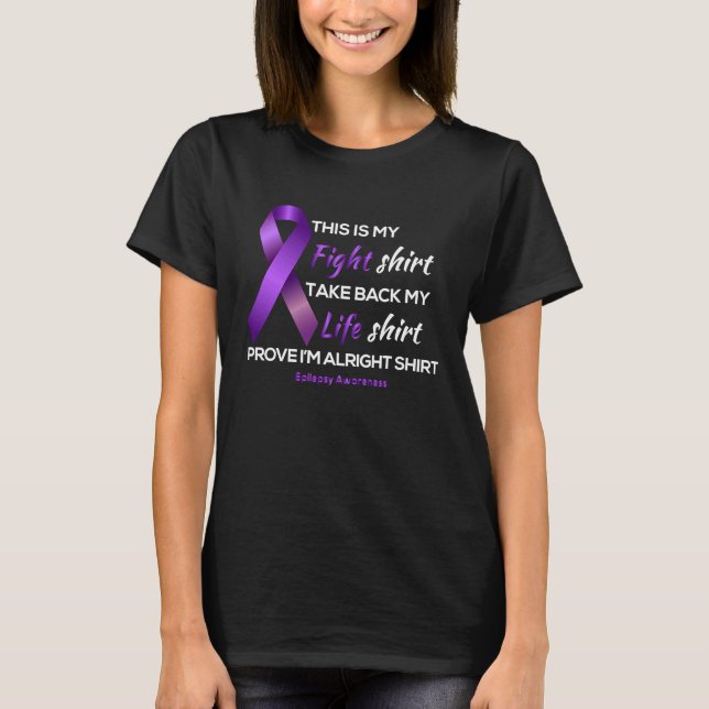 T-shirt AS tees Epilepsy Awareness This is my Fight Life A (Devant)