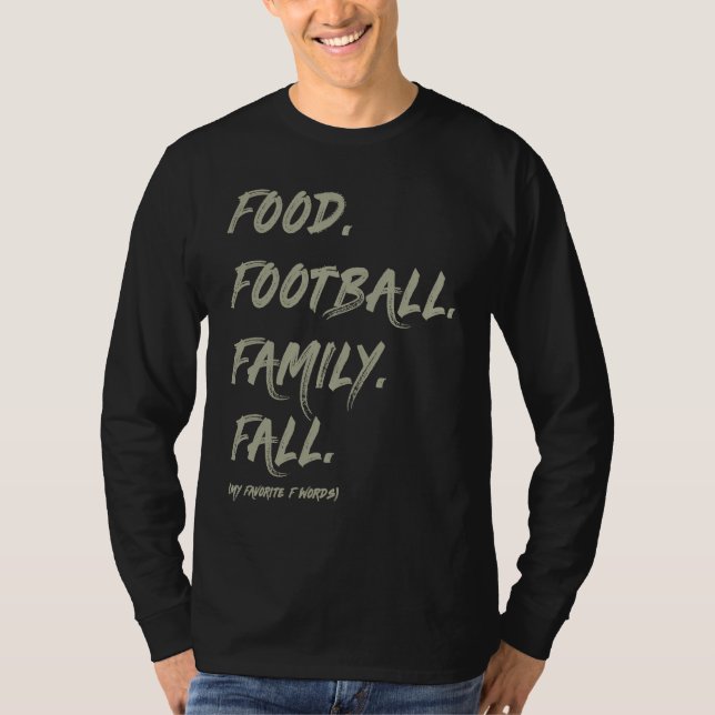T-shirt AS tees Food Family Football Fall (Devant)