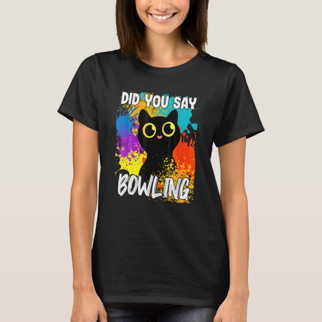 T-shirt As-Tu Dit Bowling Chat Noir (Devant)