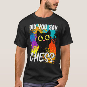 T-shirt As-Tu Dit Chess Black Cat